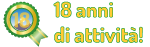 18 esimo anno di attività, siamo diventati maggiorenni!!! 18 anni di attività, siamo diventati maggiorenni